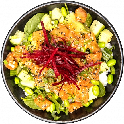 Salmon Miso POKE Bowl