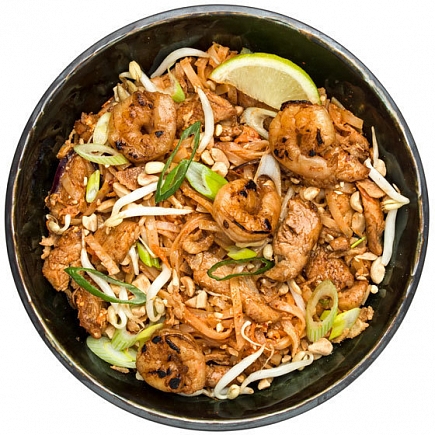 Chicken & Prawn Pad Thai Chicken & Prawn Pad Thai